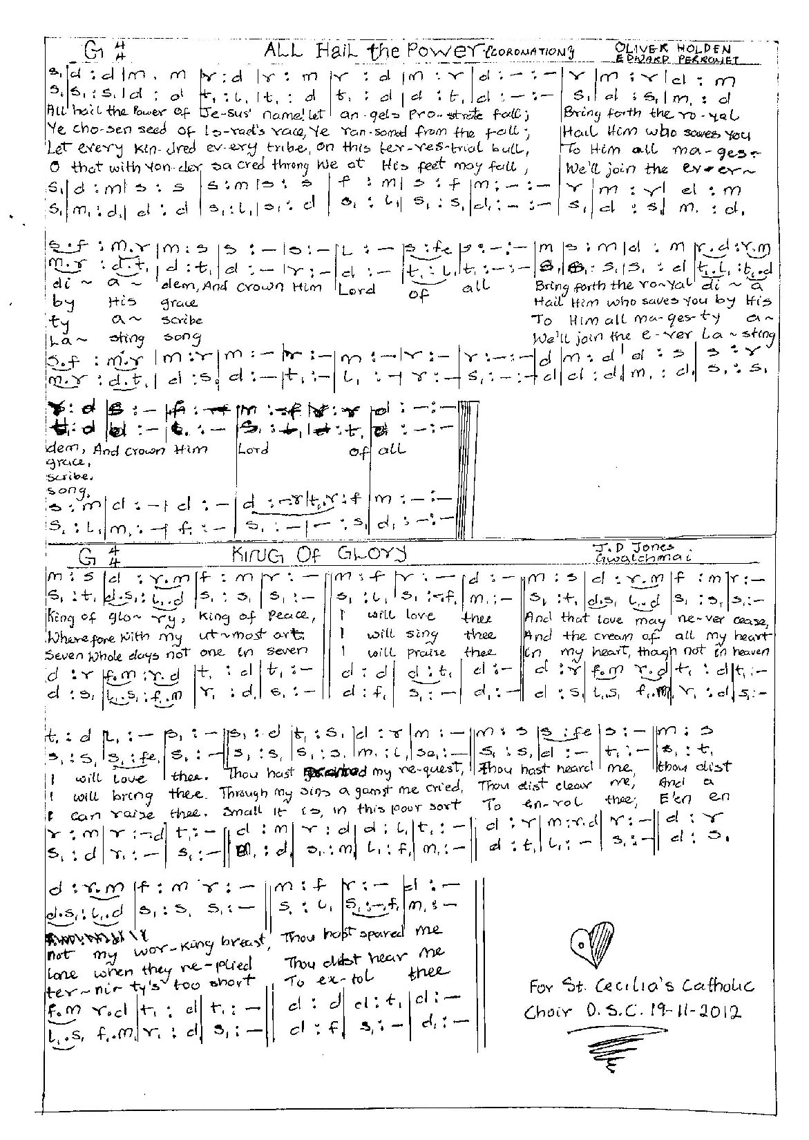 All Hail The Power Coronation - Download Choir Script PDF