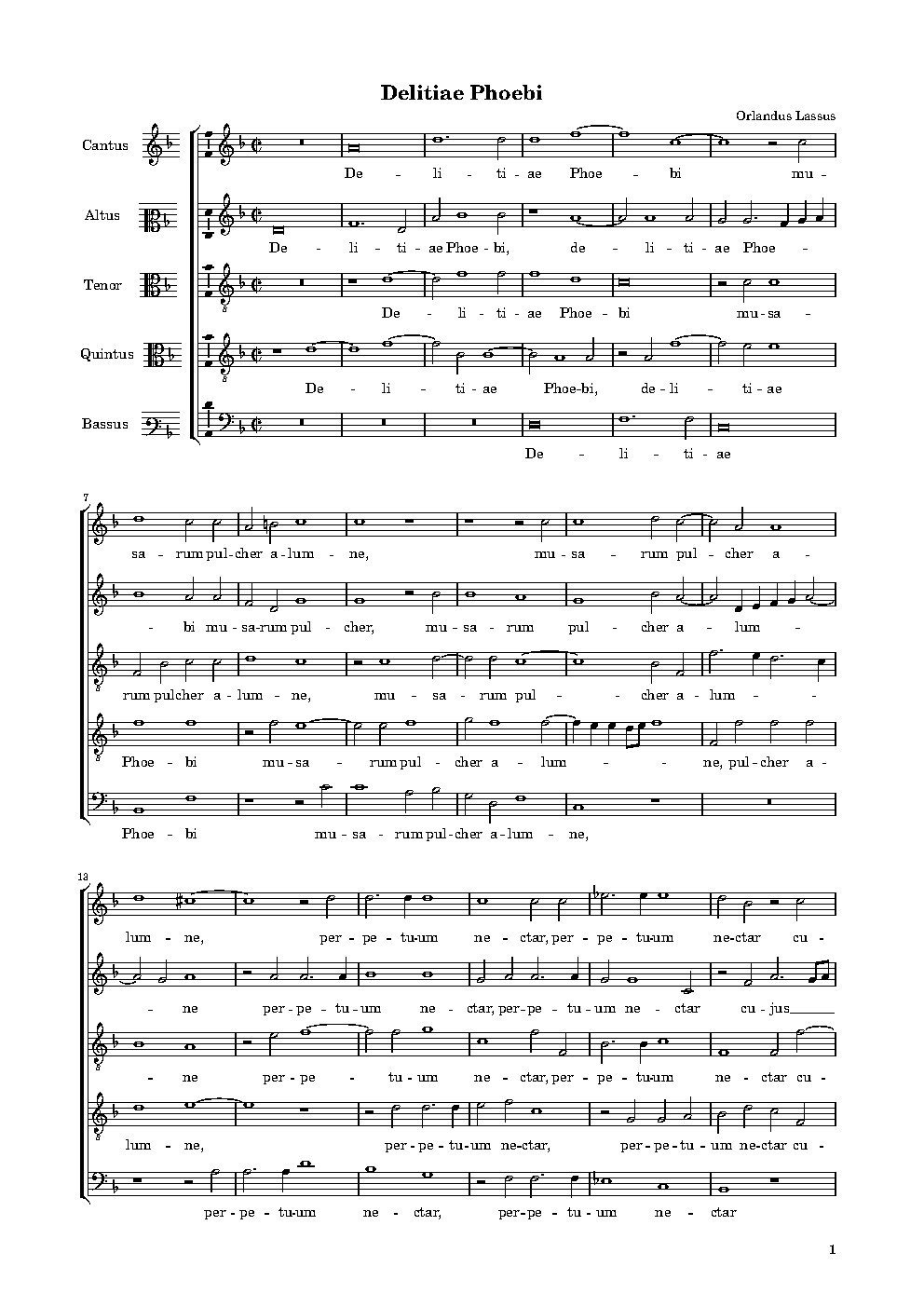 Deliciae Phoebi - Choir Script PDF Thumbnail