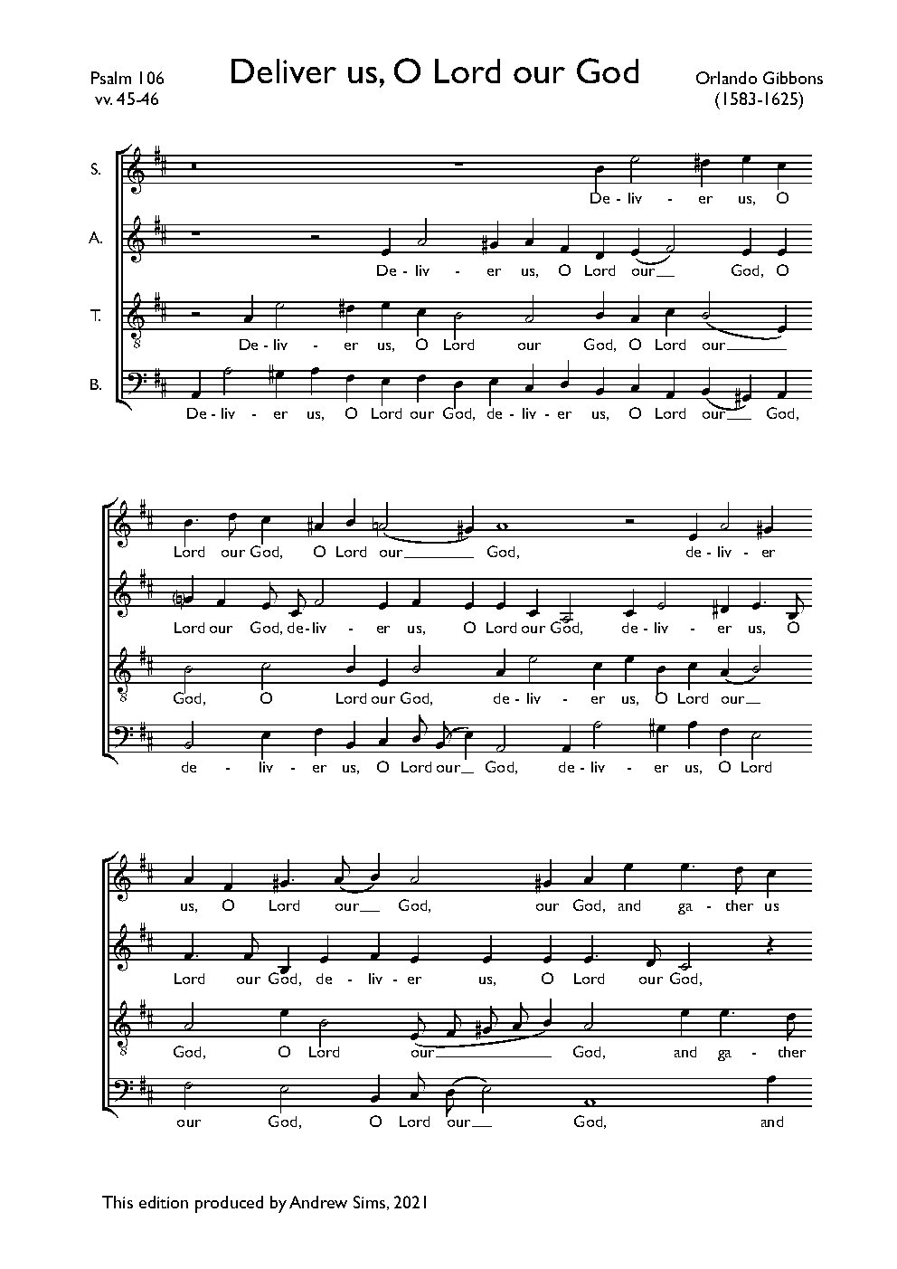 Deliver us, O Lord