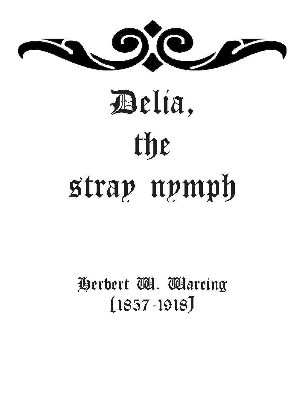 Delia, the stray nymph