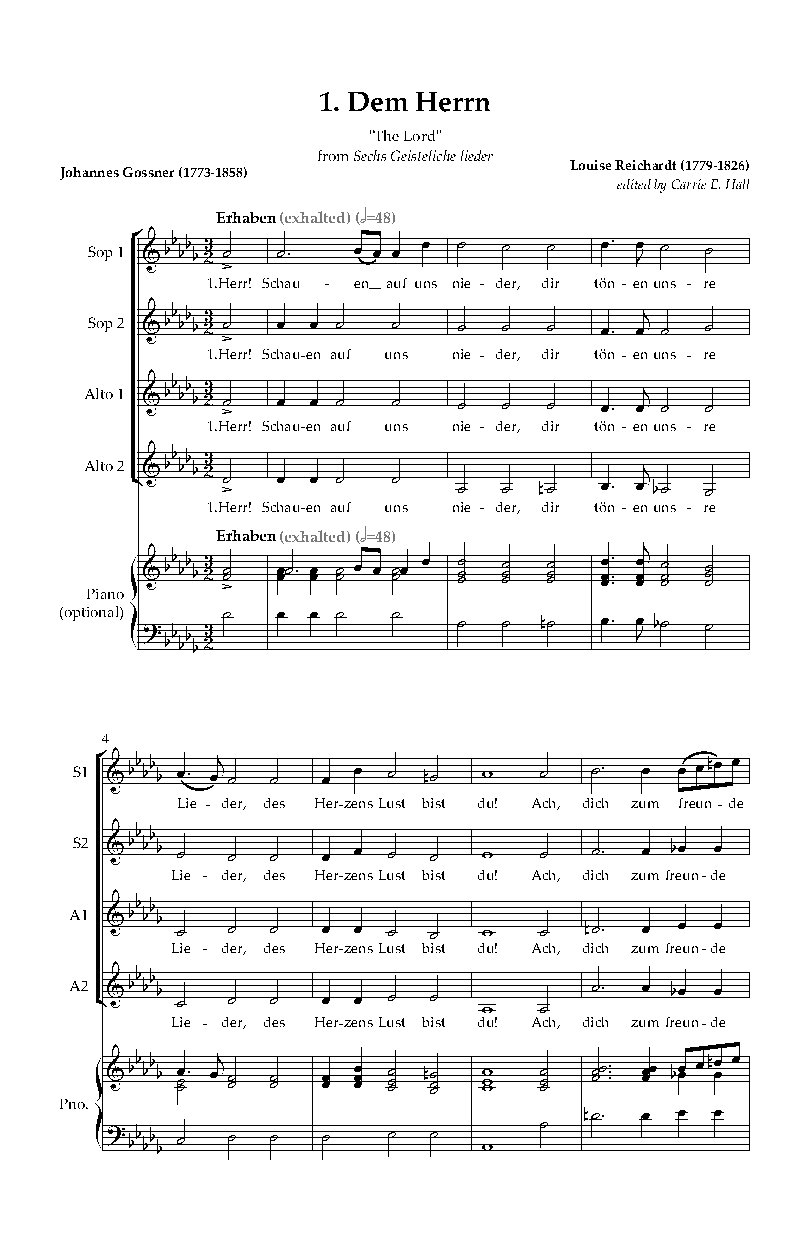 1.Dem Herrn - Choir Script PDF Thumbnail