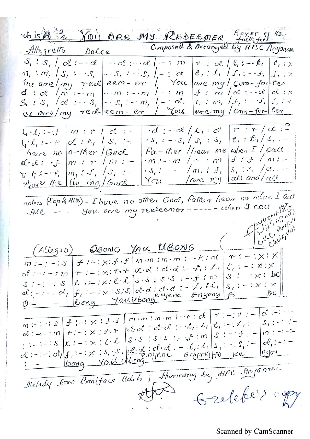 You Are My Redeemer (p.o.f)