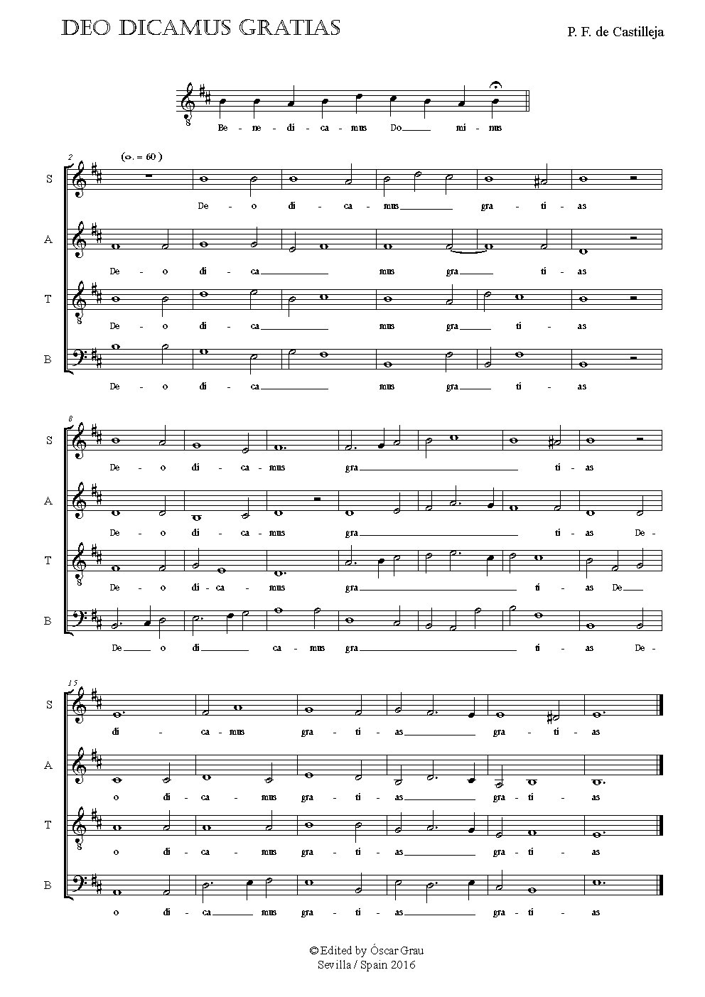 Deo Dicamus Gratias