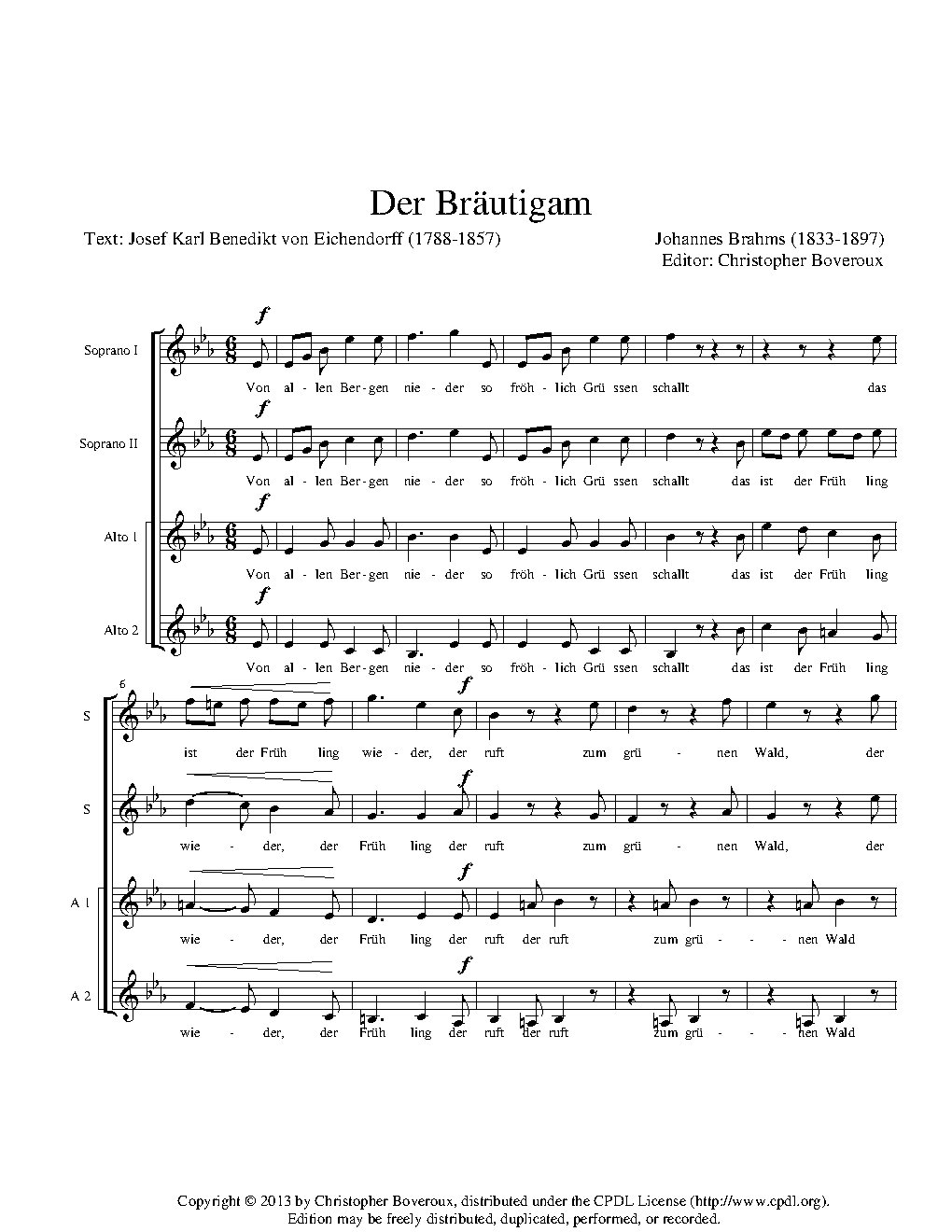 Der Bräutigam, Op. 44, No. 2