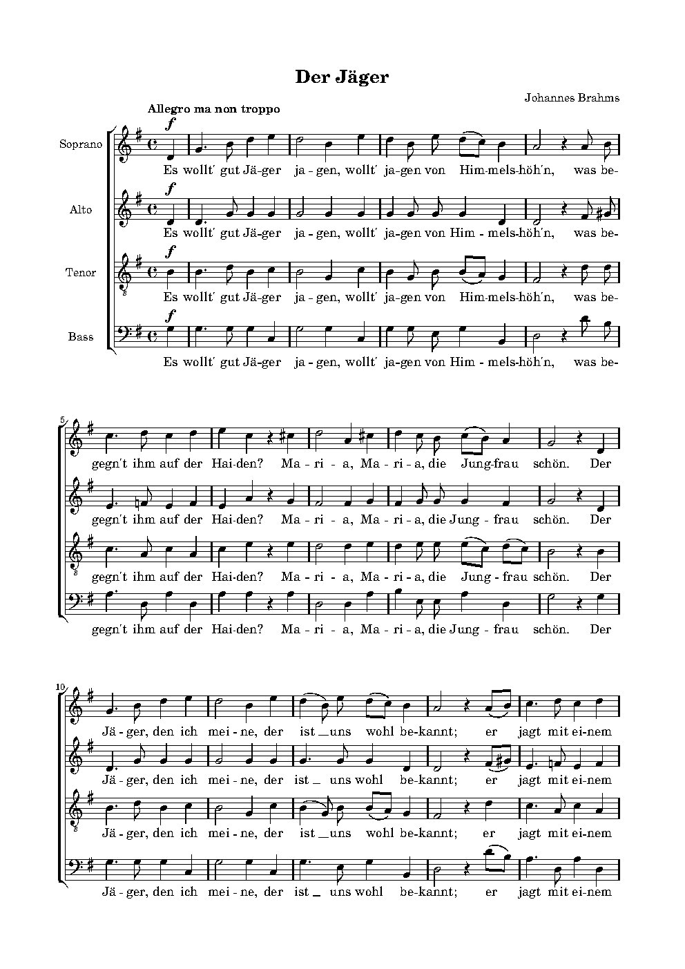 Der Jäger, Op. 22, No. 4
