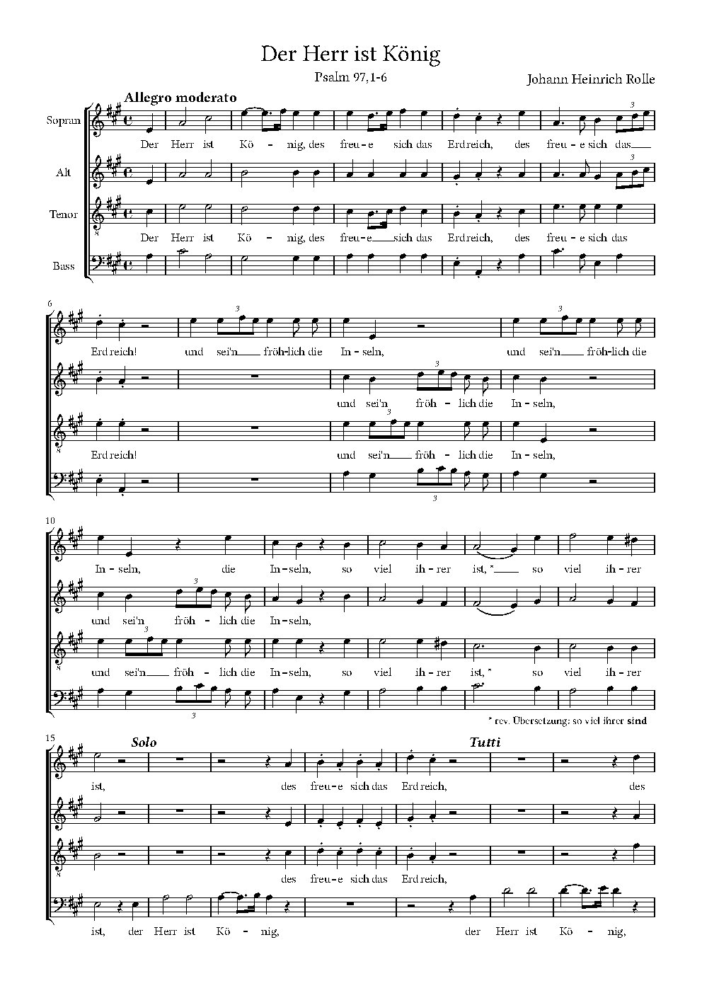 Der Herr ist König