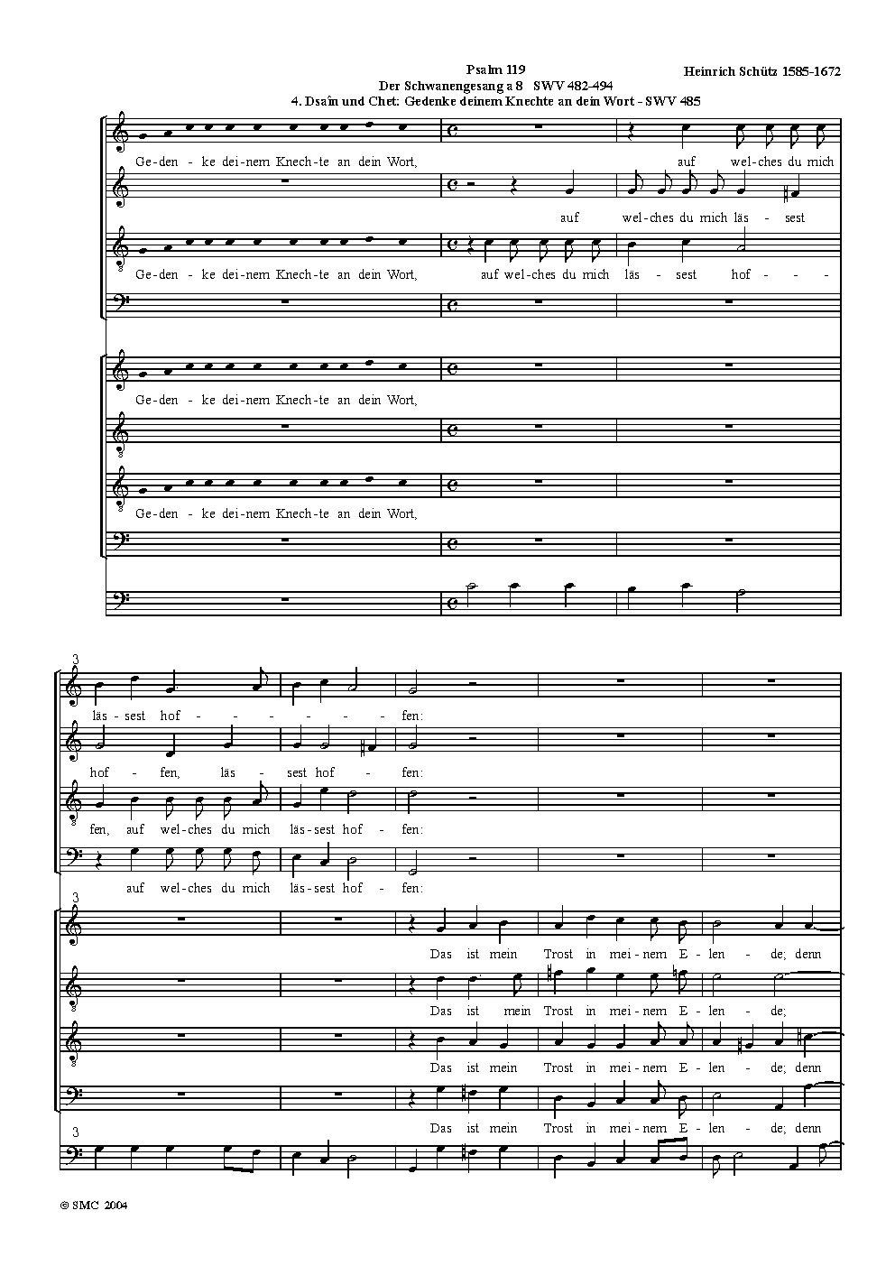 Der Schwanengesang: No. 4, SWV 485