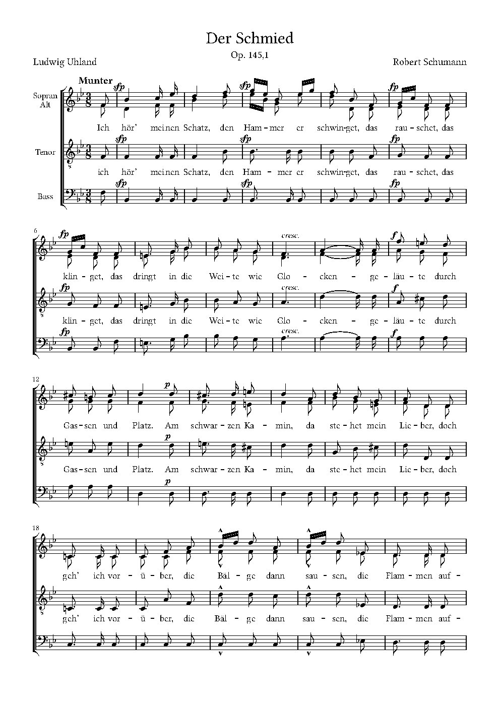 Der Schmidt, Op. 145, No. 1