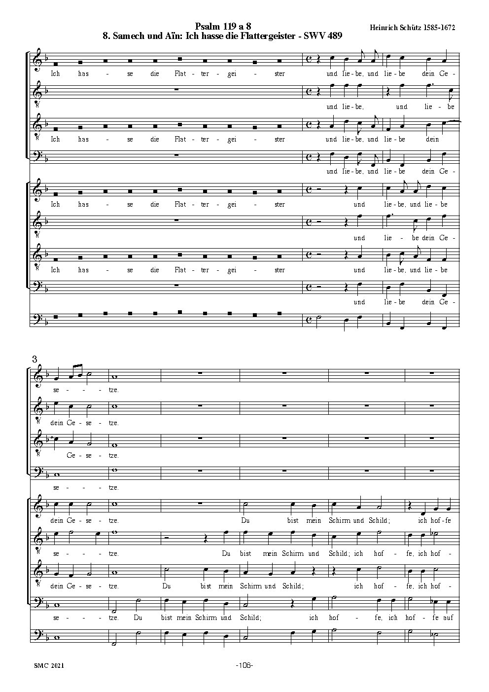 Der Schwanengesang: No. 8, SWV 489