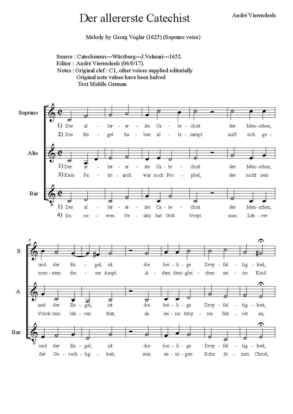 Der allereste Catechist