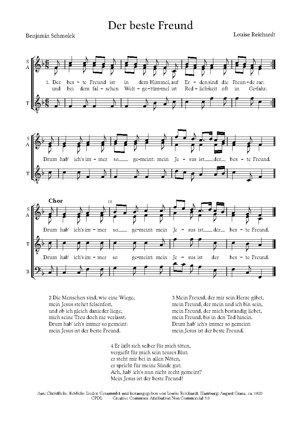 Der beste Freund - Choir Script PDF Thumbnail