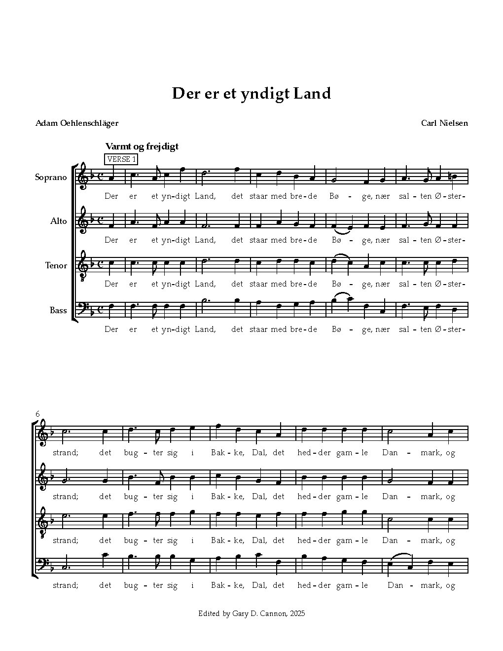 Der er et yndigt Land