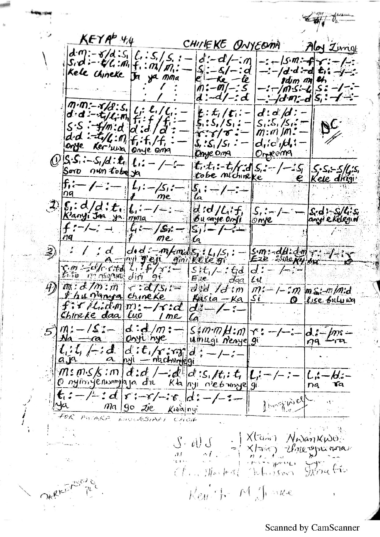 Kelechineke Jayamma - Download Choir Script PDF