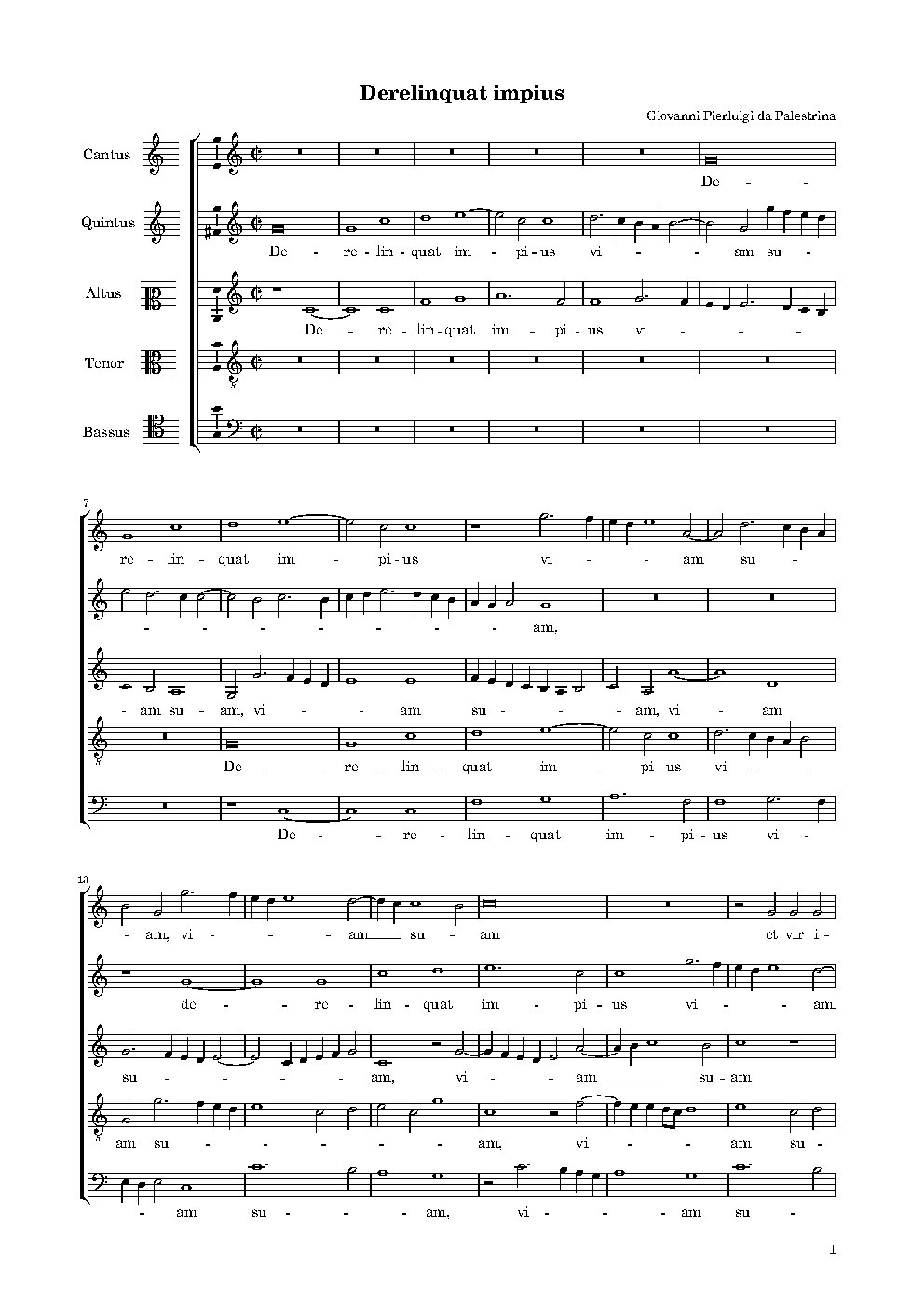 Derelinquat impius - Choir Script PDF Thumbnail