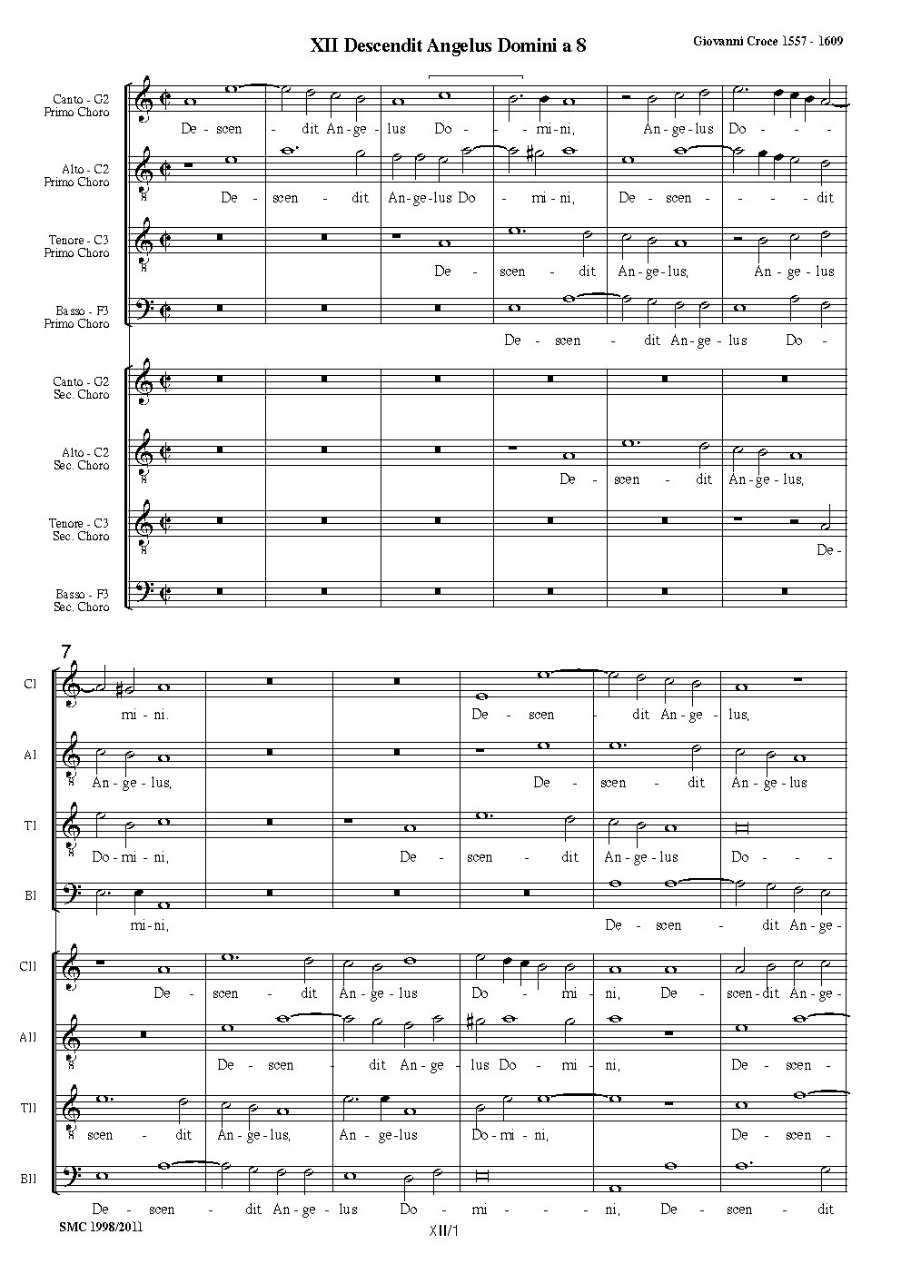 Descendit Angelus Domini - Choir Script PDF Thumbnail