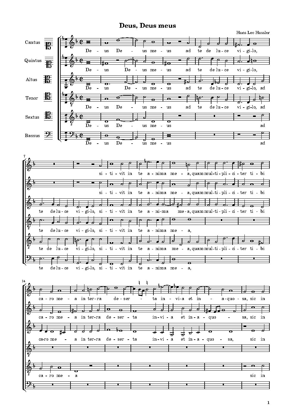 Deus, Deus meus - Choir Script PDF Thumbnail
