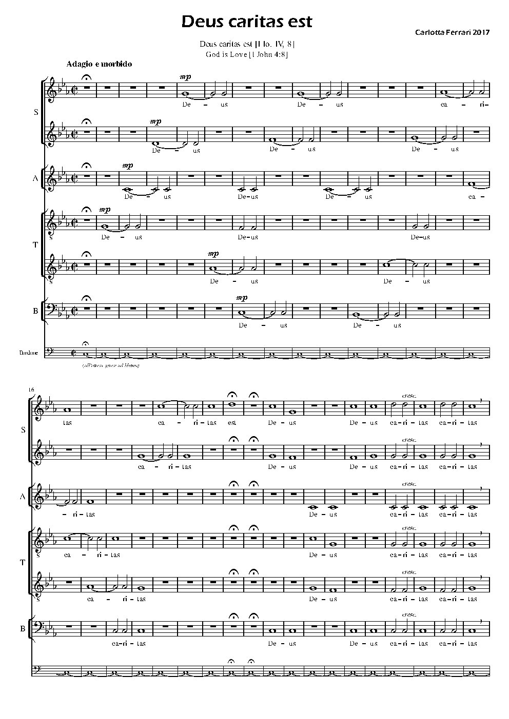 Deus caritas est - Choir Script PDF Thumbnail