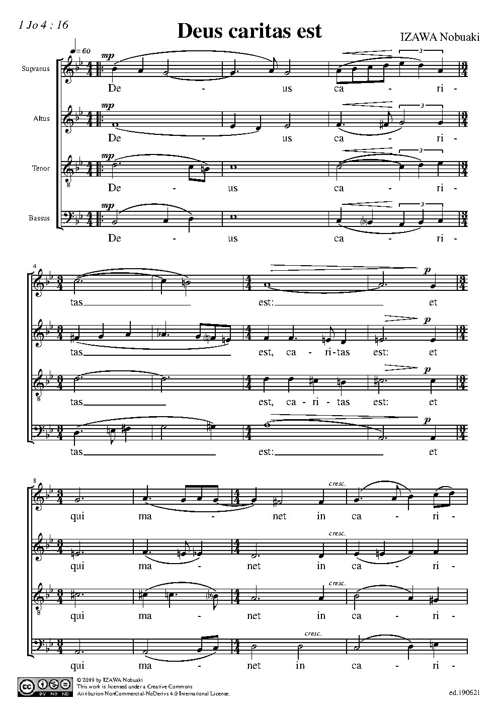 Deus caritas est - Choir Script PDF Thumbnail