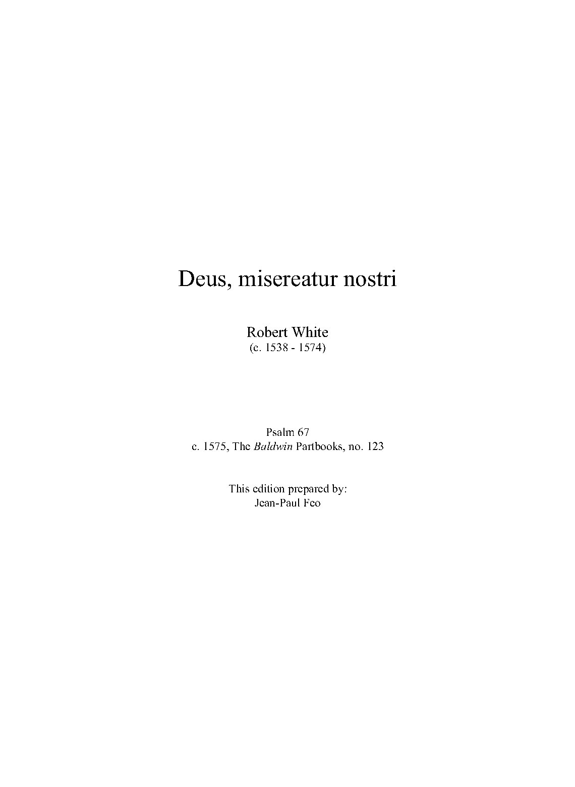 Deus, Misereatur Nostri