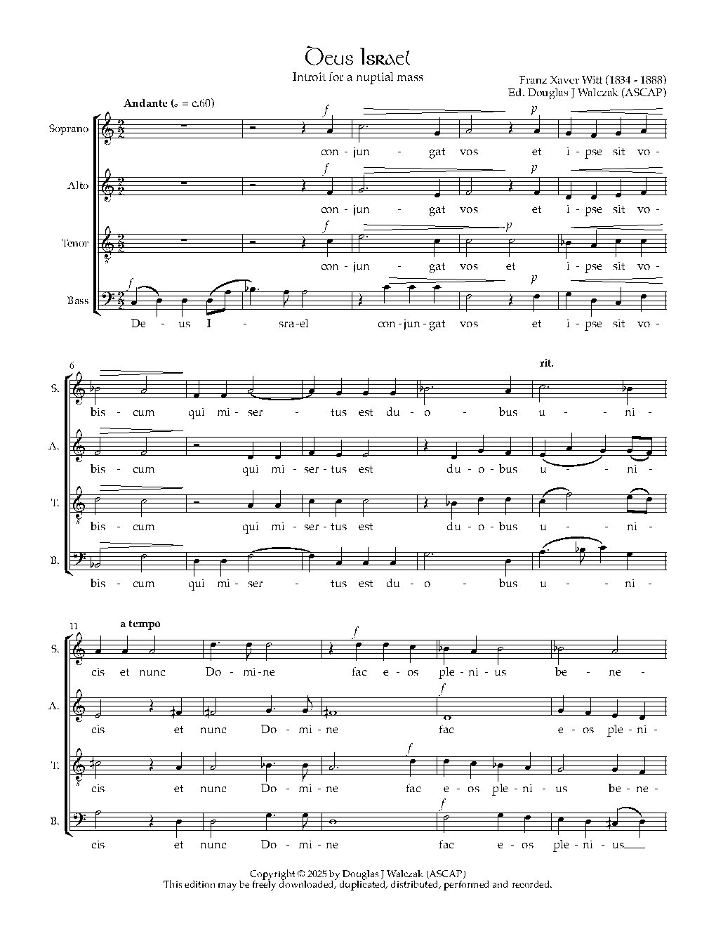 Deus Israel - Choir Script PDF Thumbnail