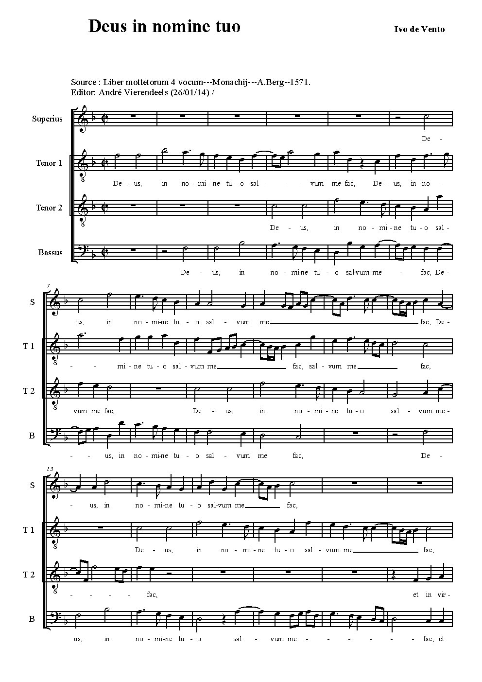 Deus in nomine tuo - Choir Script PDF Thumbnail