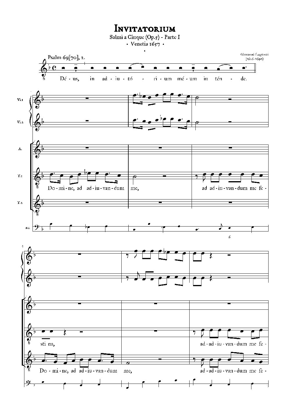 Deus in Adiutorium - Choir Script PDF Thumbnail