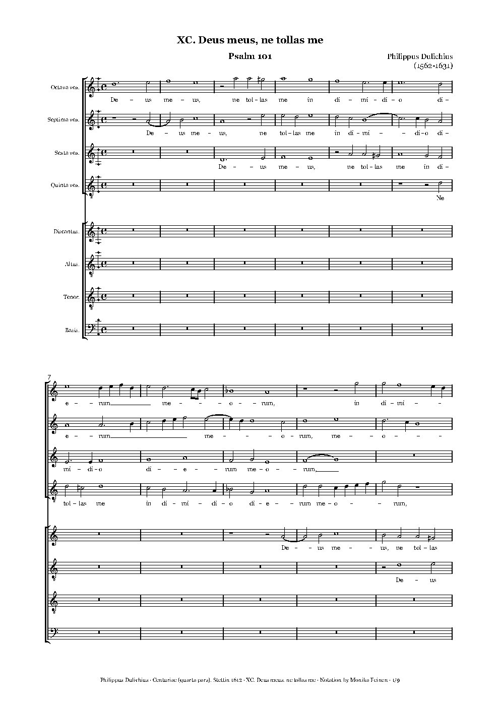 Deus meus, ne tollas me - Choir Script PDF Thumbnail
