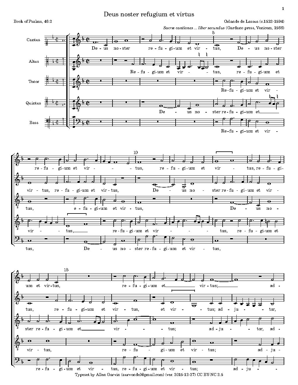 Deus noster refugium et virtus - Choir Script PDF Thumbnail