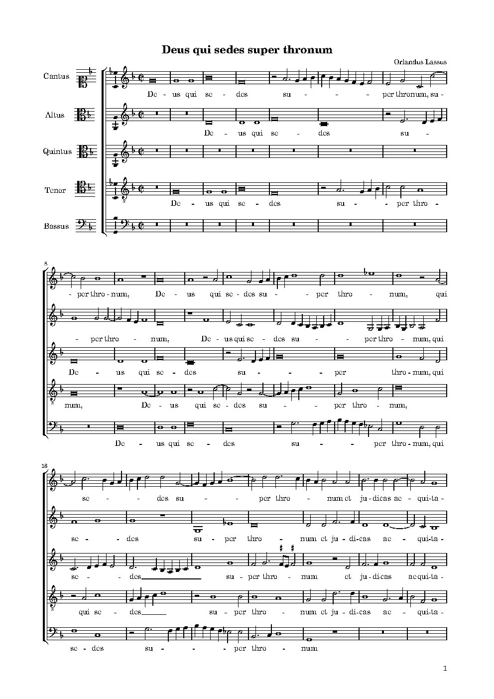 Deus qui sedes super thronum - Choir Script PDF Thumbnail