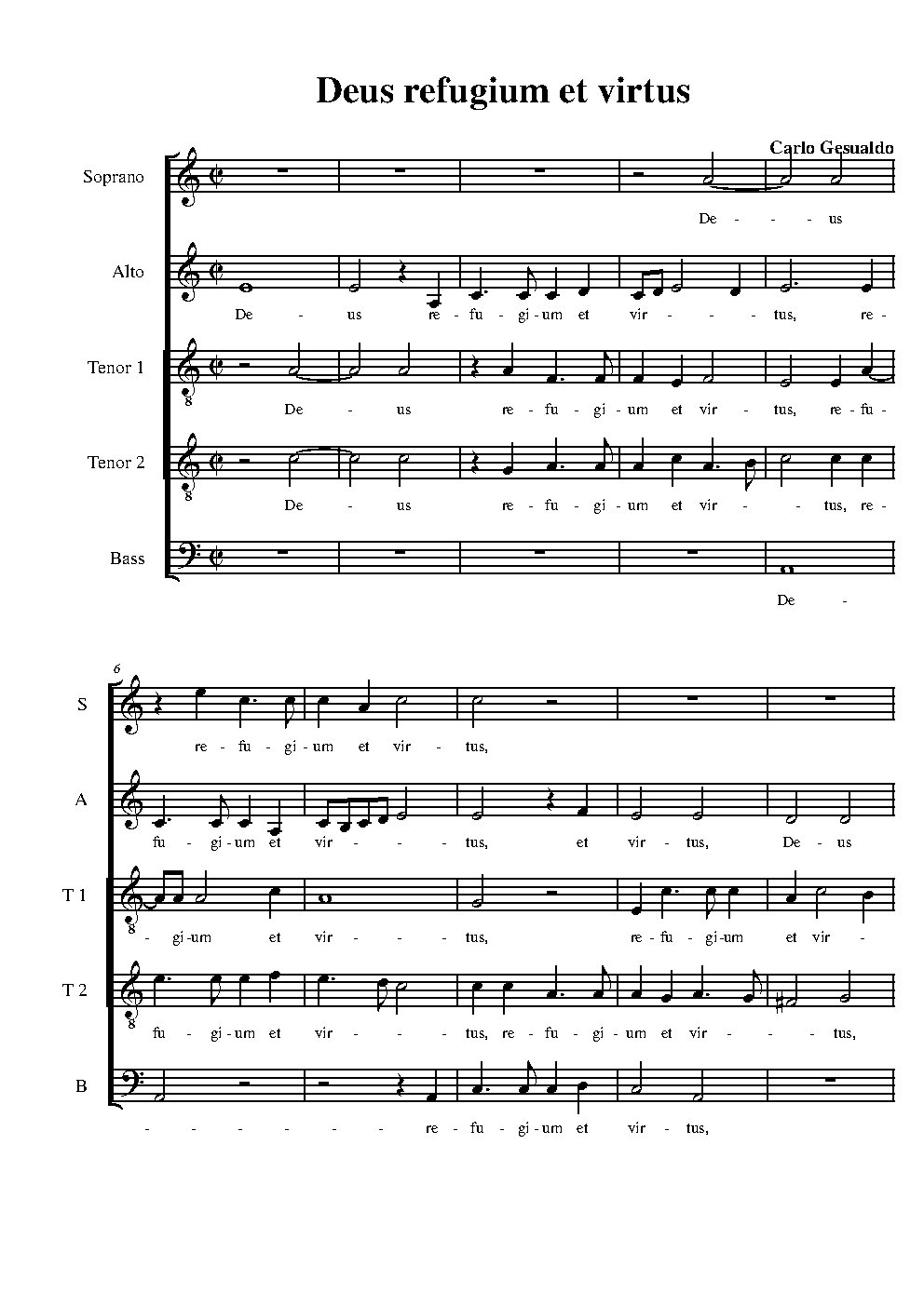Deus refugium et virtus - Choir Script PDF Thumbnail