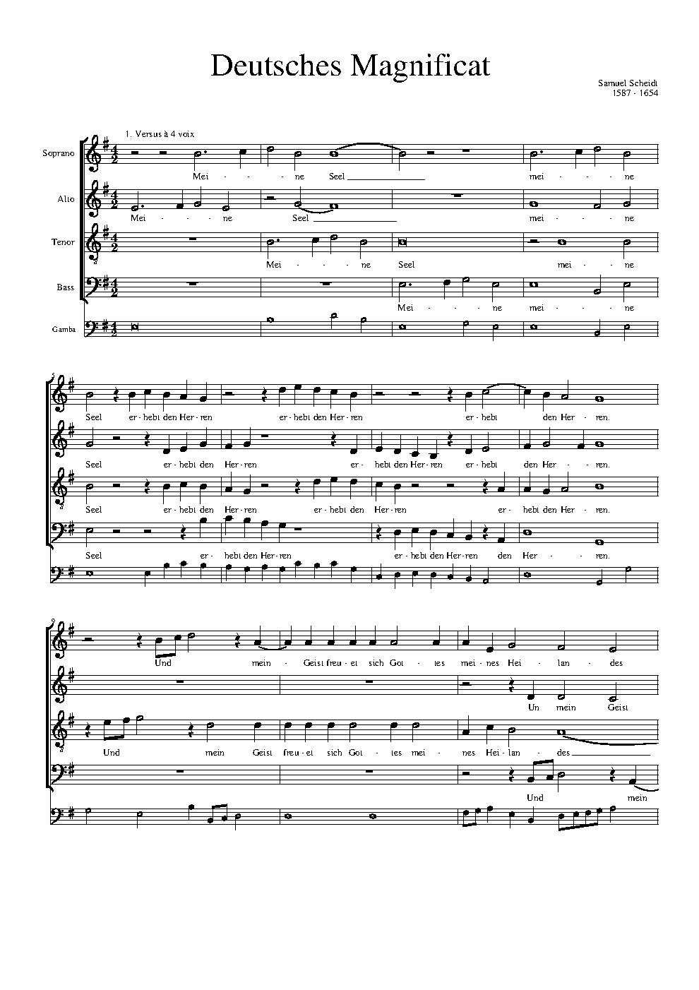 Deutsches Magnificat - Choir Script PDF Thumbnail