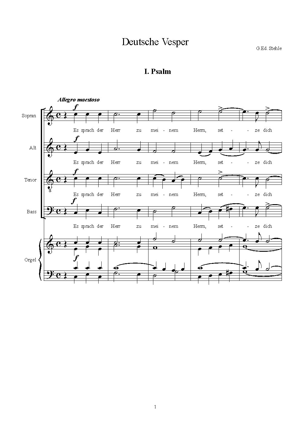 Deutsche Vesper - Choir Script PDF Thumbnail