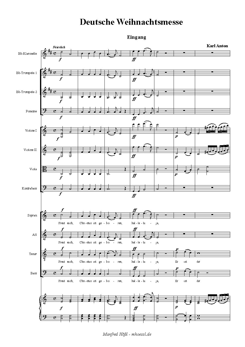 Deutsche Weihnachtsmesse - Choir Script PDF Thumbnail