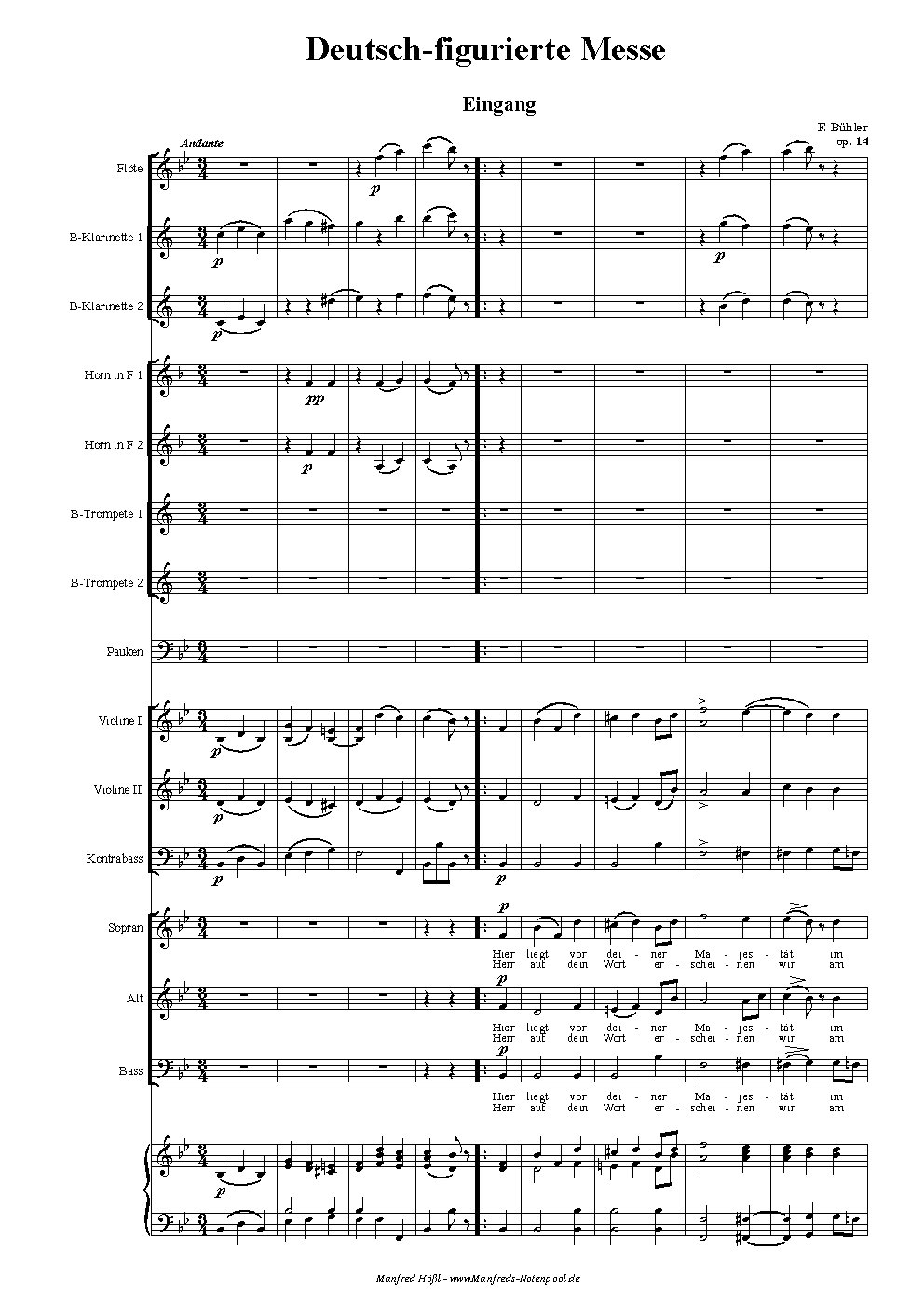 Deutsch figurierte Messe