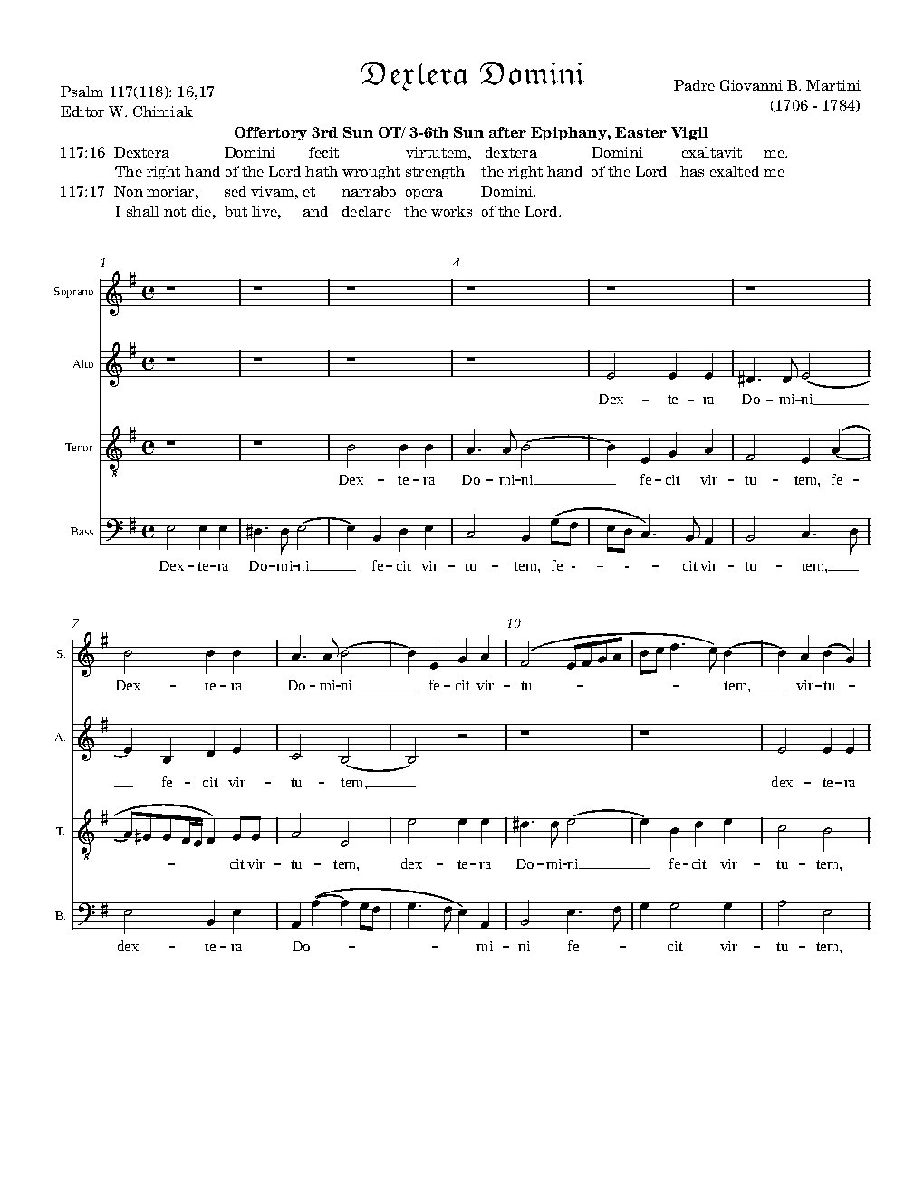 Dextera Domini - Choir Script PDF Thumbnail