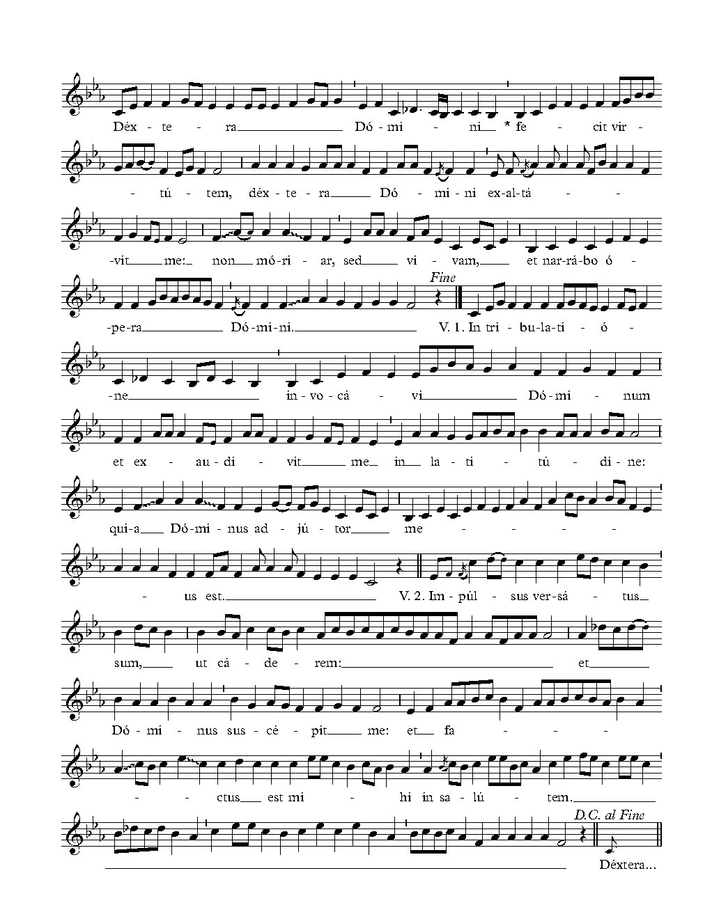 Dextera Domini - Choir Script PDF Thumbnail