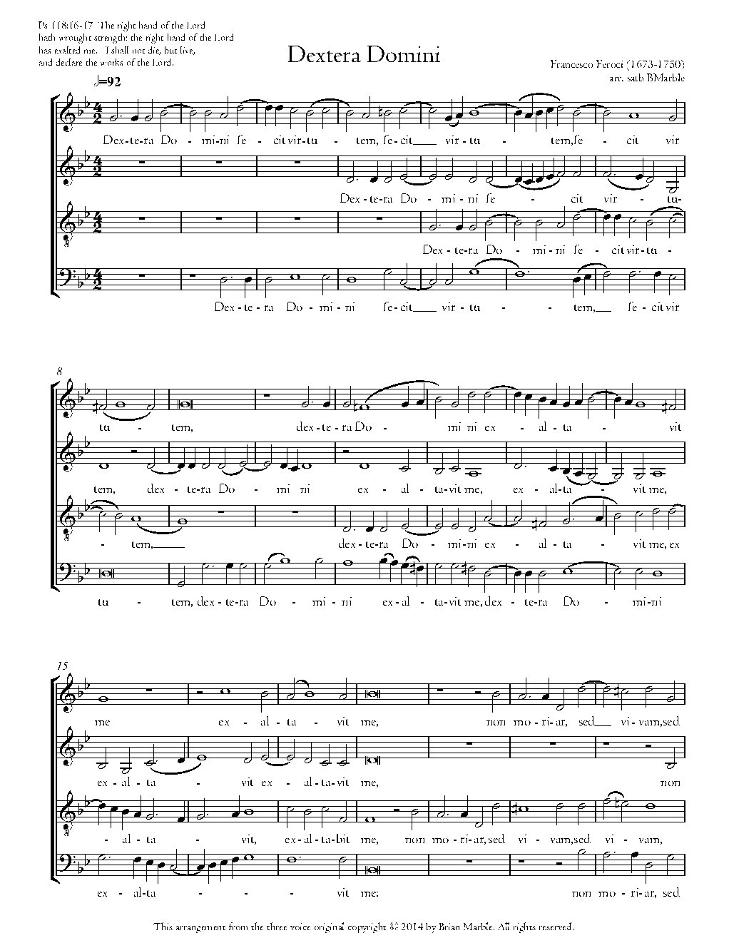Dextera Domini - Choir Script PDF Thumbnail