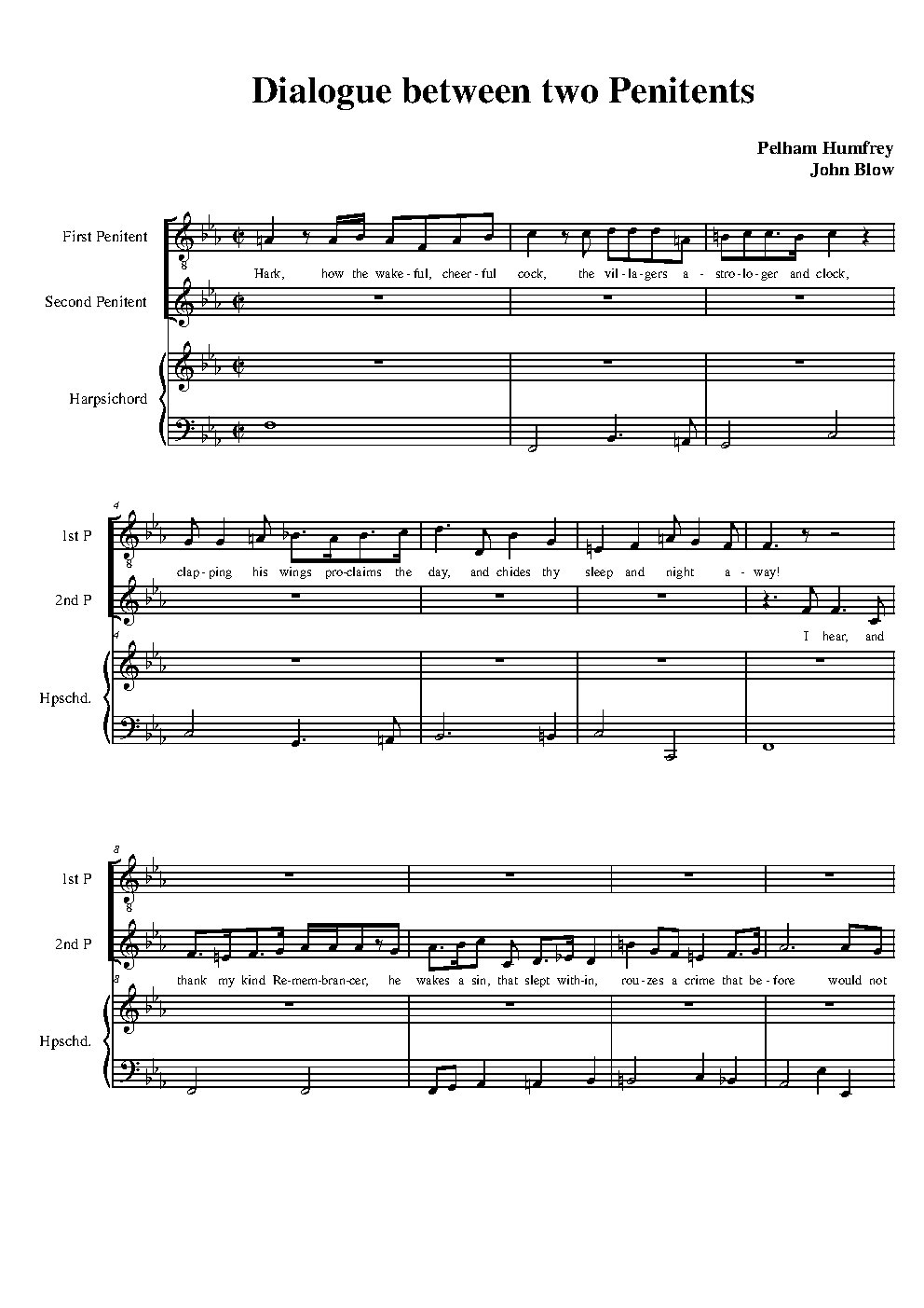 Dialogue between two Penitents - Choir Script PDF Thumbnail