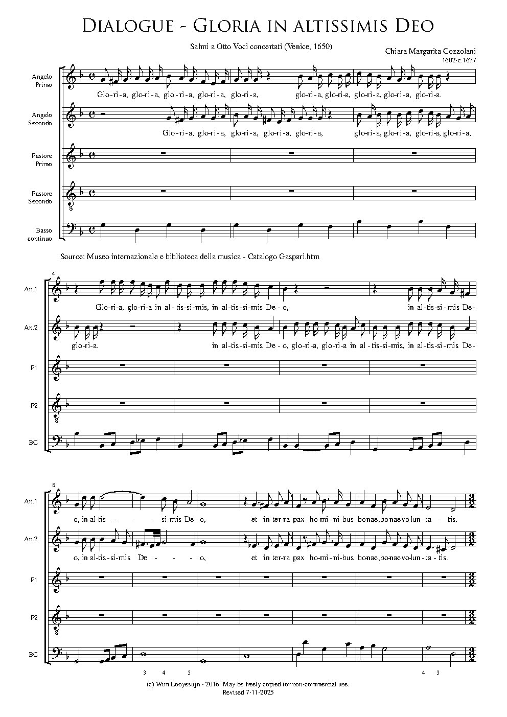 Dialogo - Gloria in altissimis