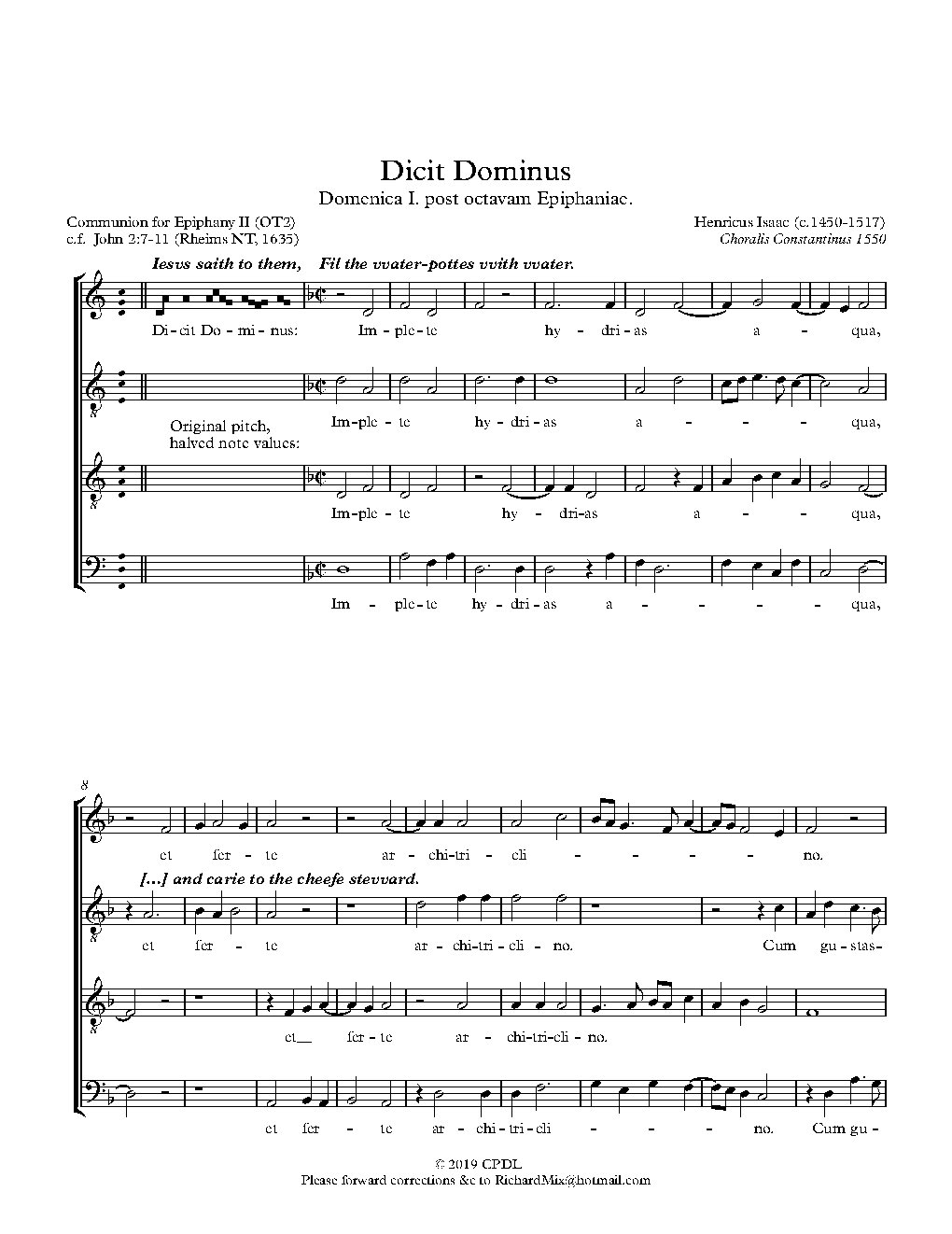 Dicit Dominus implete
