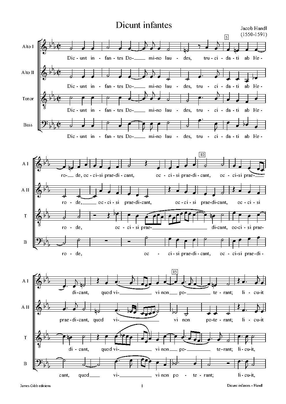 Dicunt infantes - Choir Script PDF Thumbnail