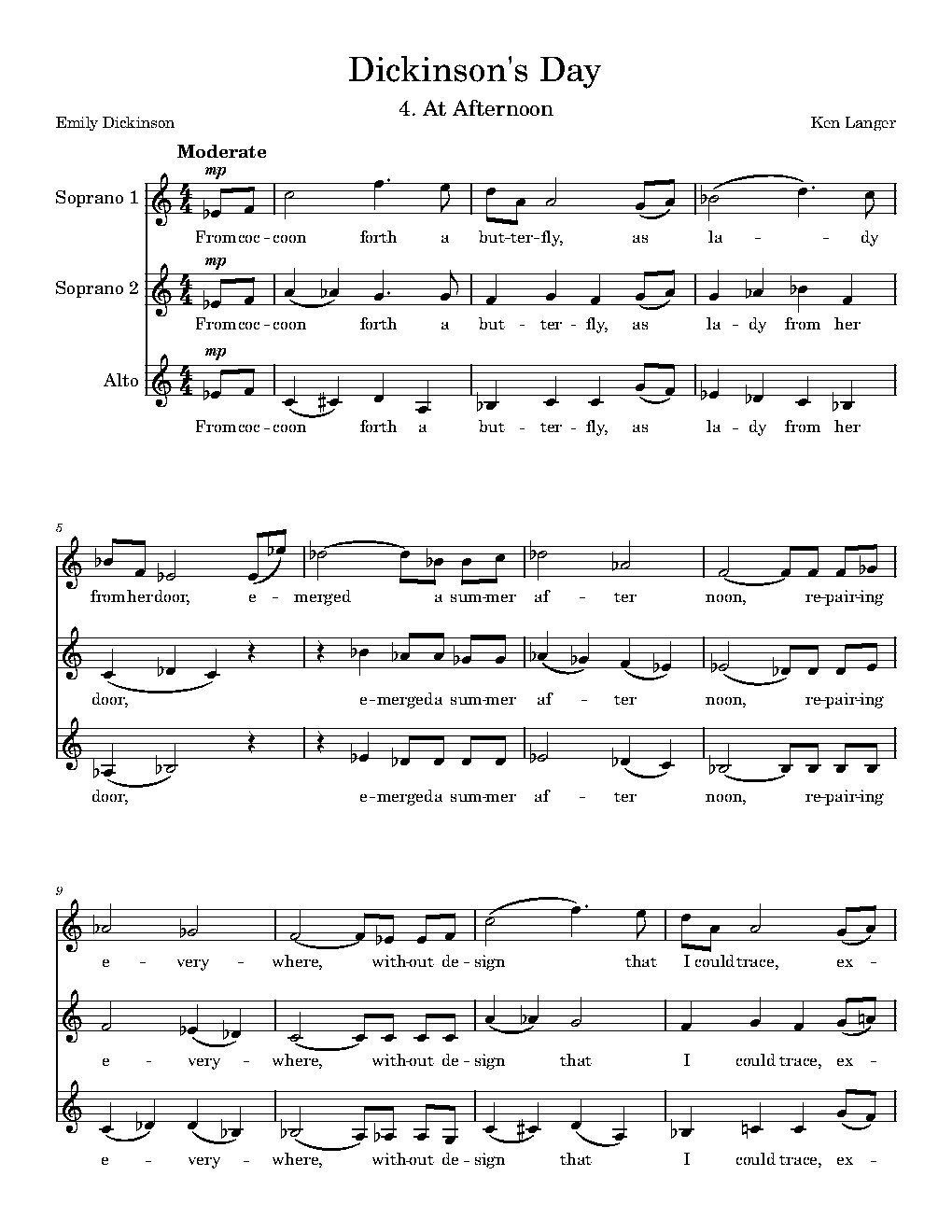 Dickinsons Day: Afternoon - Choir Script PDF Thumbnail