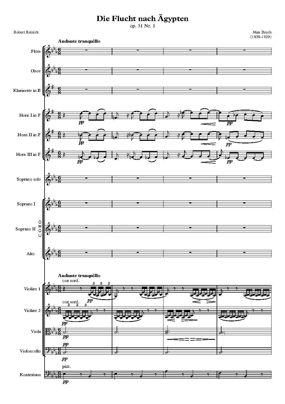 Die Flucht nach Ägypten, Opus 31. Nr. 1