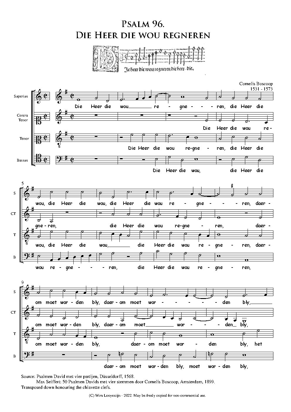 Die Heer die wou regneren - ps 96