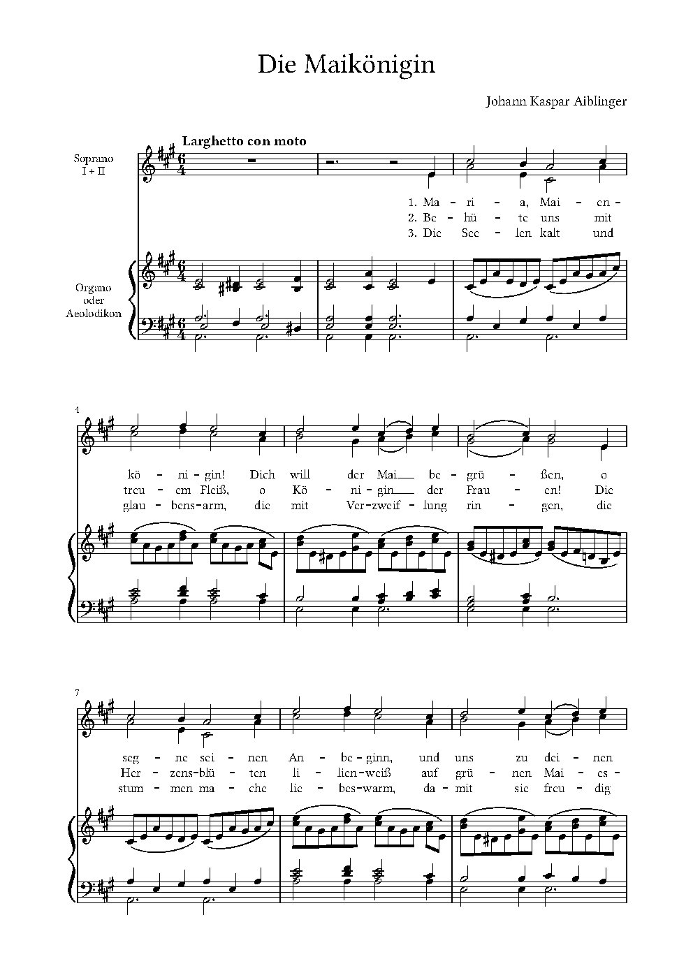 Die Maikönigin - Choir Script PDF Thumbnail