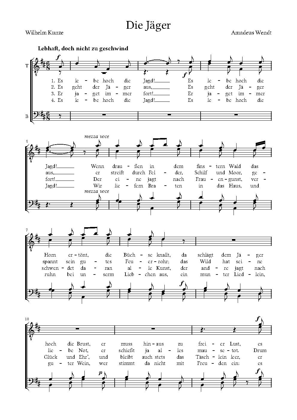 Die Jäger - Choir Script PDF Thumbnail