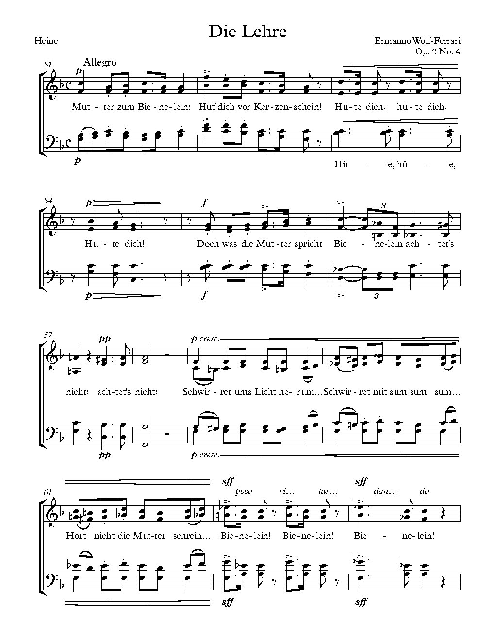 Die Lehre, Op. 2 No. 4