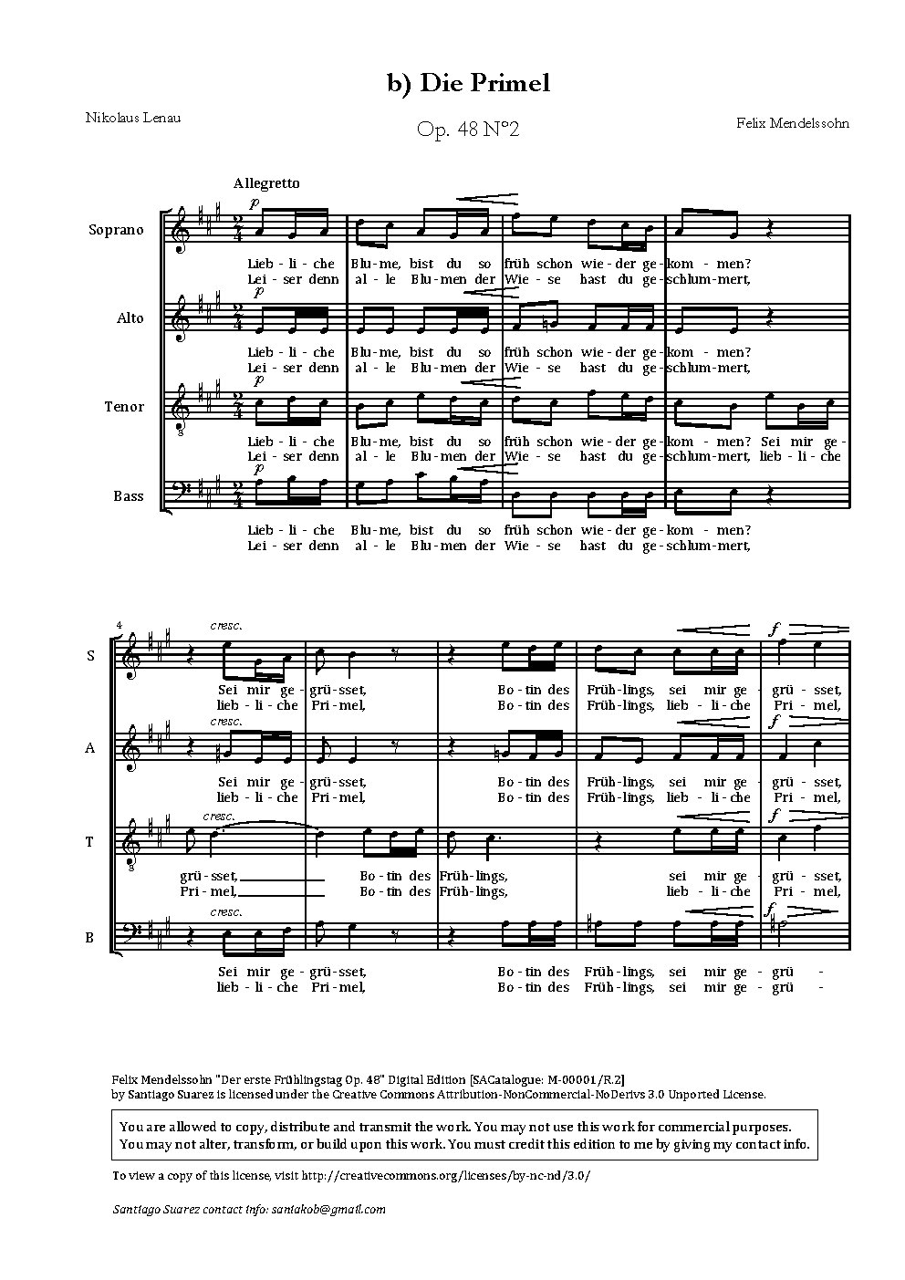 Die Primel, Op. 48, No. 2