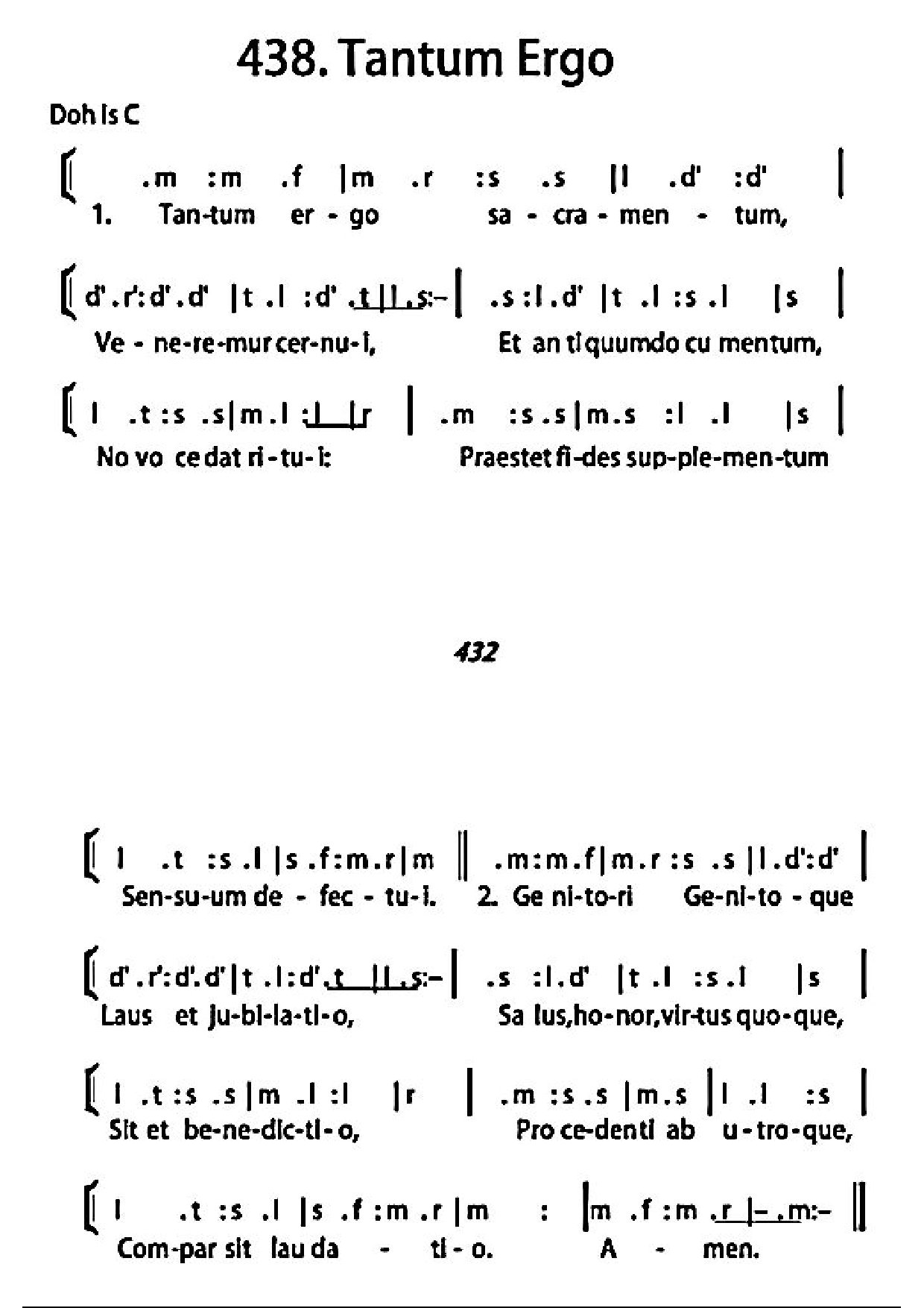 Tantum Ergo - Download Choir Script PDF