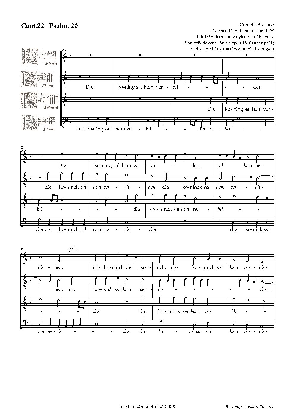 Die koning sal hem verbliden - ps21 - Choir Script PDF Thumbnail